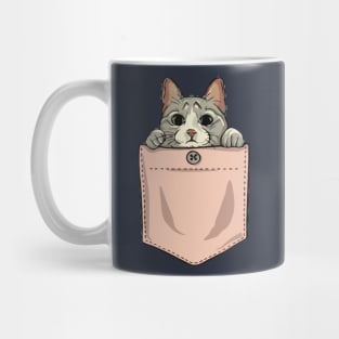 Kitten on Pocket Mug